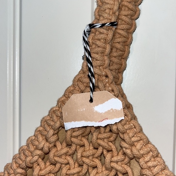 SUNNY Days macramé beach tote bag purse hippie boho New cute tassels - Picture 4 of 9